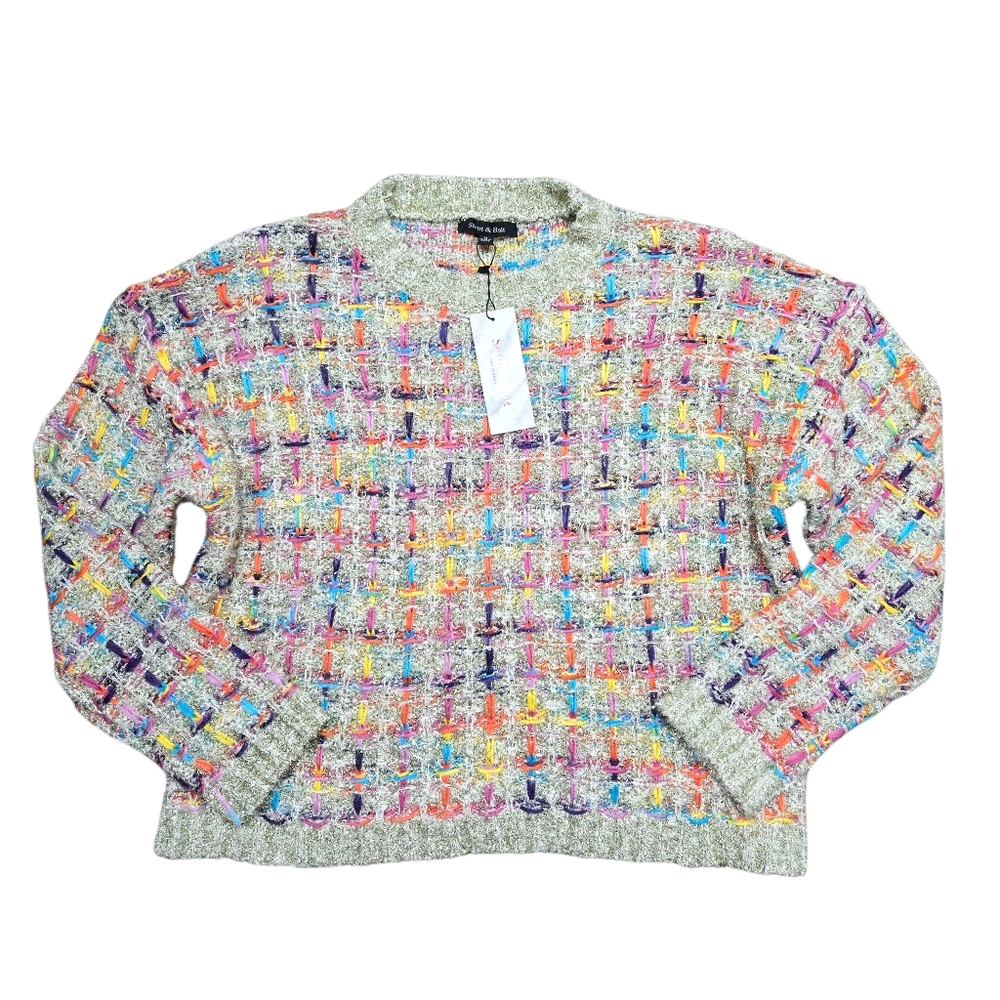 Strut & Bolt Metallic Tweed Knit Sweater - Picture 2 of 4